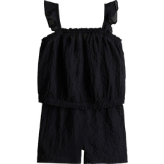 H&M Crinkled Cotton Set 2-piece - Black (1282906001)