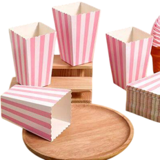 Shein 20/10/5pcs Striped Popcorn Paper Boxes