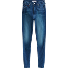 Tommy Hilfiger Recycled Fabric Trousers & Shorts Tommy Hilfiger Sylvia High Rise Super Skinny Fit Jeans - New Niceville Mid Blue Stretch