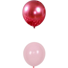 Wedding Latex Balloons Shein 30pcs Metallic Decorative Balloons For Party Event & Room Decoration Pink