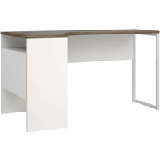 Desk with drawers Tvilum Function Plus Corner White/Truffle Writing Desk 81x145.1cm