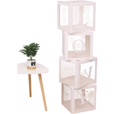 Shein 4Pcs/Set 25cm/9.84in Transparent Balloon Box