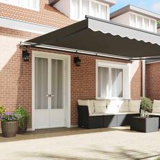 vidaXL Markis Manuell Antracit 5 x 3 m Metall
