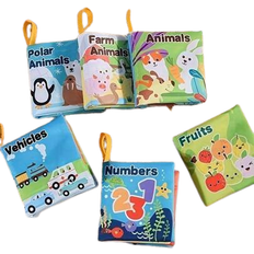 Activity Books Shein Soft Cloth Interactive Baby Animal Pattern Book Learning Toy To Enhance Brain Development