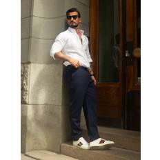 Frank Dandy Byxor & Shorts Frank Dandy Tailored Ease Pants - Dark Navy