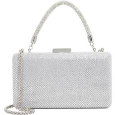 Silver Clutches Dune London Beaut Embellished Top Handle Clutch - Silver