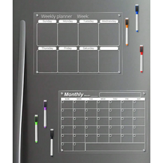 Week Planning Boards Shein 1pc 3D Magnetic Acrylic Dry Erase Board 30x21cm