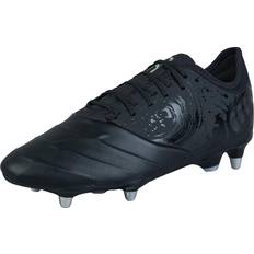 Pro Leather Soft Ground Rugby Boots - Black