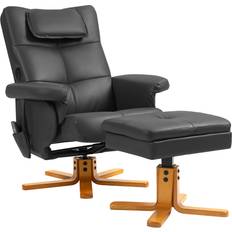 Homcom Massagestol Med Skammel Justerbar USB Opladeport