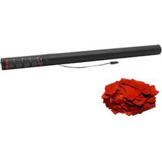 Red Confetti Canons Electric Metallic Confetti Cannon 80cm Red