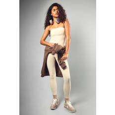 Beige - Sportswear Garment Tights & Stay-Ups DSGN Studio Sports Seam Detail High Waist Leggings Stone