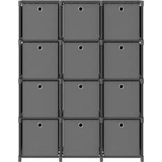 Polyester Skåp vidaXL 322617 Grey Storage Cabinet 103x141cm