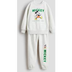 H&M Sweatshirt Set 2-piece - Light Grey Marl/Mickey Mouse (1304822002)