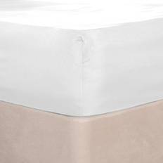Brentfords Plain Dye Bed Sheet White (200x183cm)
