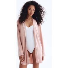 Viscose Nightgowns H&M Powder Pink Viscose Blend Nightshirt - Pink