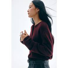 M Cardigans H&M Burgundy Loose-fit Cardigan - Burgundy