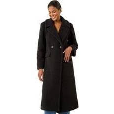 Black - Wool Coats Roman Borg Single Breasted Coat - Black
