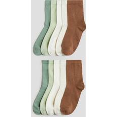 H&M Socks 5-pack - Green/White (1060473018)