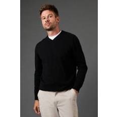 Burton Mens V Neck Jumper Black