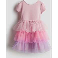 Klänningar Barnkläder H&M Klänning Med Utställd Kjol - Pink/Purple