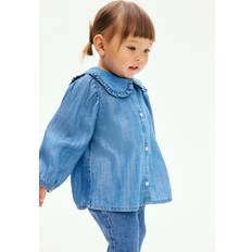 Blusar & Tunikor Barnkläder H&M Blus Med Krage - Denimblå