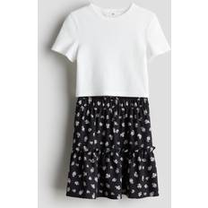 Blommiga Övriga sets H&M 2-Delat Set Med Topp Och Kjol - Svart/Blommig