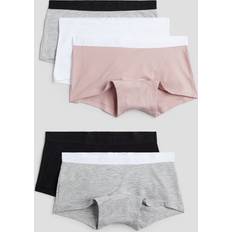 H&M Puderrosa Gråmelerad 5-Pack Boxertrosa Bomull - Flicka