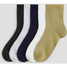 Gula Underkläder H&M 5-Pack Socks - Senapsgul/Marinblå