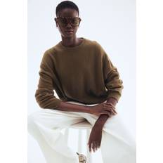 H&M Finstickad Kashmirtröja - Brun