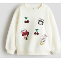 Enfärgade Sweatshirts H&M Pigg Sweatshirt Med Tryck - Flicka