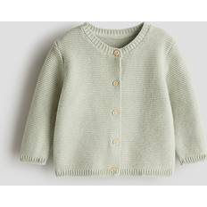 Gröna Koftor Barnkläder H&M Stickad Kofta - Ljus Dimgrön
