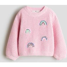 Flickor Stickade tröjor Barnkläder H&M Regnbågar Stickad Tröja - Flicka