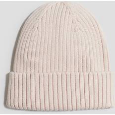 Pink Beanies Children's Clothing H&M Beanie in Rippstrick Puderrosa