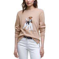 Barbour Dame Tøj Barbour Fareham Womens Knitted Jumper - Tan