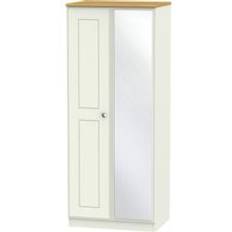 Furniture Ready Assembled 2 U Albert Door Mirrored Cream Wardrobe