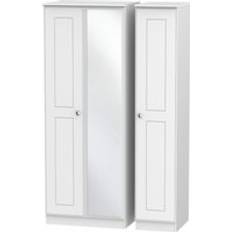 Furniture Ready Assembled 2 U Albert Tall Triple Mirror White Wardrobe