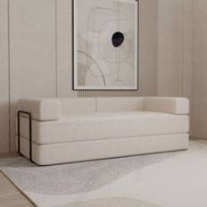 Furniture MN Furniture Modern 3 Seater Bed Camel Sofa