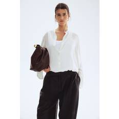 H&M White Blouses H&M Ladies White Sheer Blouse