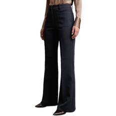 Flare - Men Trousers & Shorts Reiss Priya High-Rise Flared Trousers - Navy