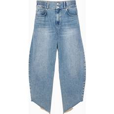 AllSaints Women Jeans AllSaints Taylor Asymmetric Frayed Hem Jeans - Blue