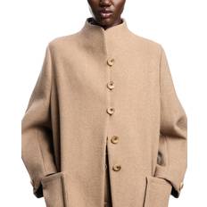 Coats Emporio Armani Icon Wool-Blend Single-Breasted Coat