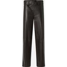 Bruna - Skinn Byxor & Shorts Pinko Pantalon Croisé Cuir Patrick McDowell - Marron Intense