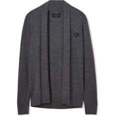 AllSaints Koftor AllSaints Lover Merino Open Cardigan - Gray