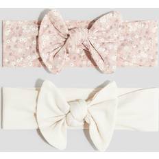 H&M Baby Hårband Med Rosett - Ljusrosa/Blommig