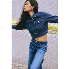 Cropped denim jacket H&M Ladies Cropped Denim Jacket - Dark