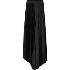 AllSaints Women Skirts AllSaints Jax Asymmetric Pleated Skirt Founded - Black