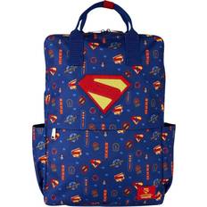 Sølv Rygsække Loungefly Full-Size Nylon Backpack - Superman