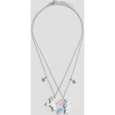 H&M Girls Friendship Necklaces 2-Pack - Silver Coloured