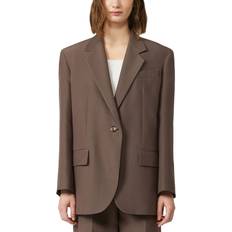 Bomull Kavajer Max Mara Weekend Floc Dam Kavajer Stl M - Chocolate