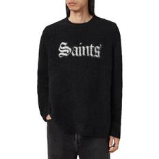 AllSaints Men Jumpers AllSaints Men's Saints Crew Sweater - Black/Chalk